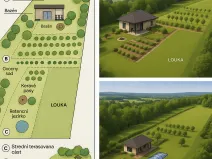 Prodej zahrady, Zlín - Kudlov, 8864 m2