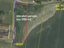 Prodej pozemku pro bydlení, Příbraz, 2100 m2