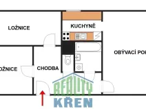 Prodej bytu 3+1, Kladno, Děčínská, 68 m2