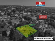 Prodej pozemku pro bydlení, Ostrava - Hošťálkovice, 991 m2