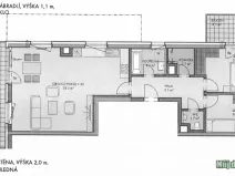 Pronájem bytu 3+kk, Praha - Prosek, Čakovická, 83 m2