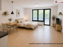 Pronájem bytu 1+kk, Praha - Libeň, V mezihoří, 40 m2