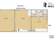 Prodej bytu 1+1, Kryry, Tovární, 50 m2