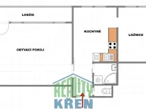 Pronájem bytu 2+1, Praha - Braník, Branická, 57 m2