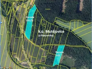Pronájem pole, Mutějovice, 13429 m2