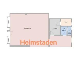 Pronájem kanceláře, Karviná - Nové Město, nám. Budovatelů, 79 m2