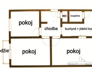 Prodej bytu 3+1, Uherské Hradiště, Markov, 81 m2