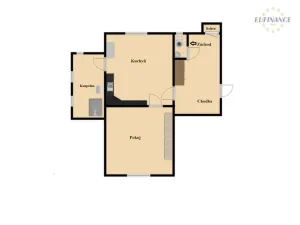 Pronájem bytu 1+1, Kralupy nad Vltavou - Lobeček, Máchova, 50 m2