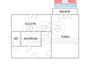 Prodej bytu 1+1, Orlová - Lutyně, Masarykova třída, 36 m2