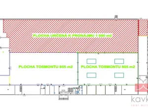 Pronájem komerční nemovitosti, Jindřichův Hradec - Otín, 1850 m2