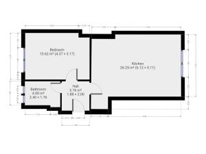 Pronájem bytu 2+kk, Praha - Střešovice, Farní, 47 m2