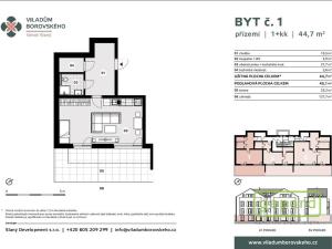 Pronájem bytu 1+kk, Slaný - Kvíček, K. H. Borovského, 45 m2