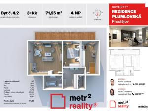 Prodej bytu 3+kk, Prostějov, Plumlovská, 92 m2