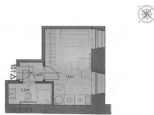 Prodej bytu 1+kk, Praha - Vinohrady, Španělská, 17 m2