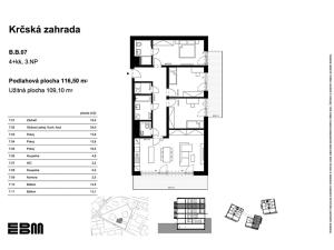 Prodej bytu 4+kk, Praha - Krč, Ke Krčské stráni, 116 m2