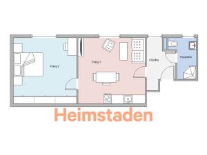 Pronájem bytu 2+kk, Ostrava - Kunčičky, Výhradní, 47 m2