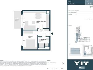 Prodej bytu 2+kk, Praha - Kamýk, Hodkovická, 45 m2