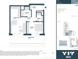 Prodej bytu 2+kk, Praha - Kamýk, Hodkovická, 59 m2