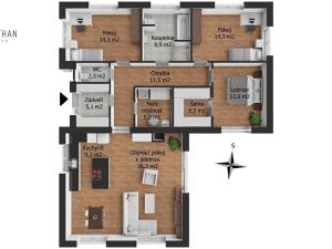Prodej rodinného domu, Tuřany, 125 m2