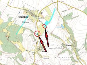Prodej podílu pole, Chotiněves, 829 m2