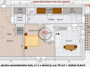 Pronájem bytu 2+1, Číhalín, 78 m2
