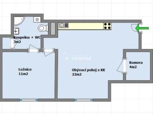 Prodej bytu 2+kk, Praha - Michle, Bartoškova, 46 m2