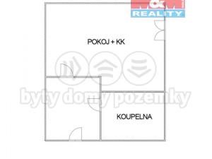 Pronájem bytu 1+kk, Zákupy, Nádražní, 31 m2