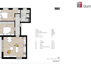 Prodej bytu 2+kk, Merklín - Pstruží, 49 m2