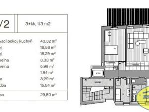 Prodej bytu 3+kk, Kroměříž, Blahoslavova, 113 m2