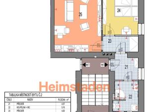 Pronájem bytu 2+kk, Ostrava - Kunčičky, Lihovarská, 44 m2