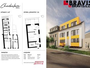 Prodej bytu 1+kk, Brno, Charbulova, 38 m2