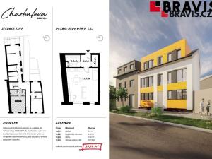 Prodej bytu 1+kk, Brno, Charbulova, 37 m2