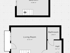 Pronájem bytu 2+kk, Praha - Nusle, Vyšší, 46 m2