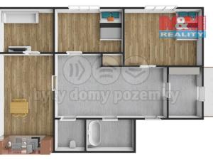Prodej bytu 3+1, Kralovice - Trojany, 88 m2