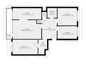 Pronájem bytu 4+kk, Praha - Stodůlky, Lýskova, 92 m2