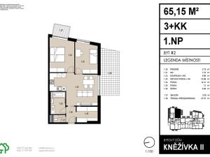Prodej bytu 3+kk, Tuchoměřice, U Kopečku, 68 m2