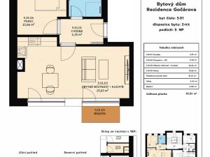 Prodej bytu 2+kk, Hradec Králové - Pražské Předměstí, Gočárova třída, 54 m2