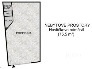 Pronájem kanceláře, Písek - Vnitřní Město, Havlíčkovo nám., 75 m2