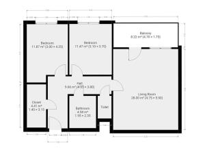 Pronájem bytu 3+kk, Praha - Dolní Chabry, U váhy, 70 m2
