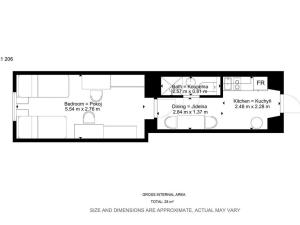 Pronájem bytu 1+1, Brno - Staré Brno, Václavská, 25 m2