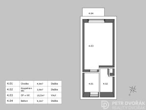 Prodej bytu 1+kk, Praha - Letňany, Hlučkova, 30 m2