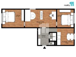 Prodej bytu 3+1, Chodov, Obránců míru, 59 m2