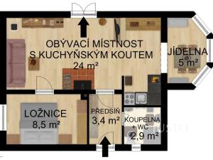 Prodej rodinného domu, Kestřany - Zátaví, 86 m2