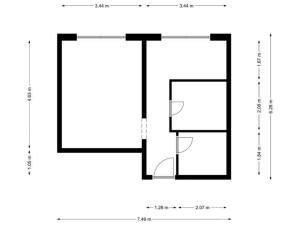 Pronájem bytu 1+1, Svitavy, Svitavská, 37 m2