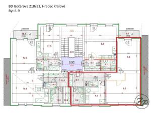 Pronájem bytu 2+1, Hradec Králové - Pražské Předměstí, Gočárova třída, 75 m2