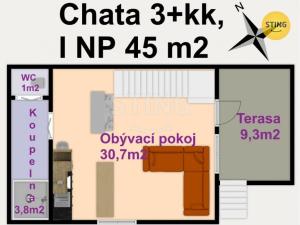 Prodej chaty, Rozdrojovice, 81 m2