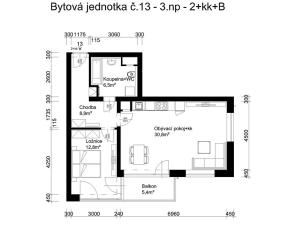 Prodej bytu 2+kk, Lanškroun, Kežmarská, 59 m2