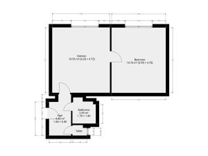 Pronájem bytu 2+kk, Praha - Braník, Nad přívozem, 60 m2
