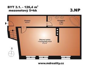 Prodej bytu 5+kk, Třebíč, Havlíčkovo nábř., 126 m2