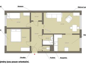 Prodej bytu 3+1, Hamr, 62 m2